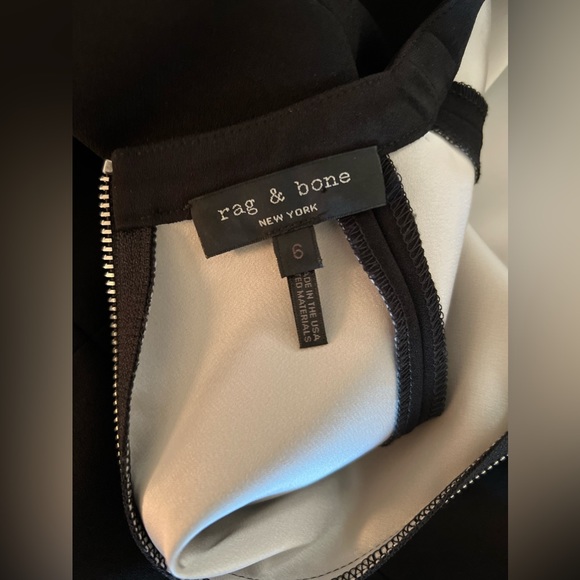 NWOT RAG & BONE Watson Black Short Sleeve Dress US Size 6 Original $595 - Picture 9 of 9